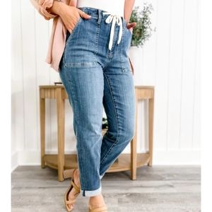Judy Blue  Medium Wash Pull On Joggers